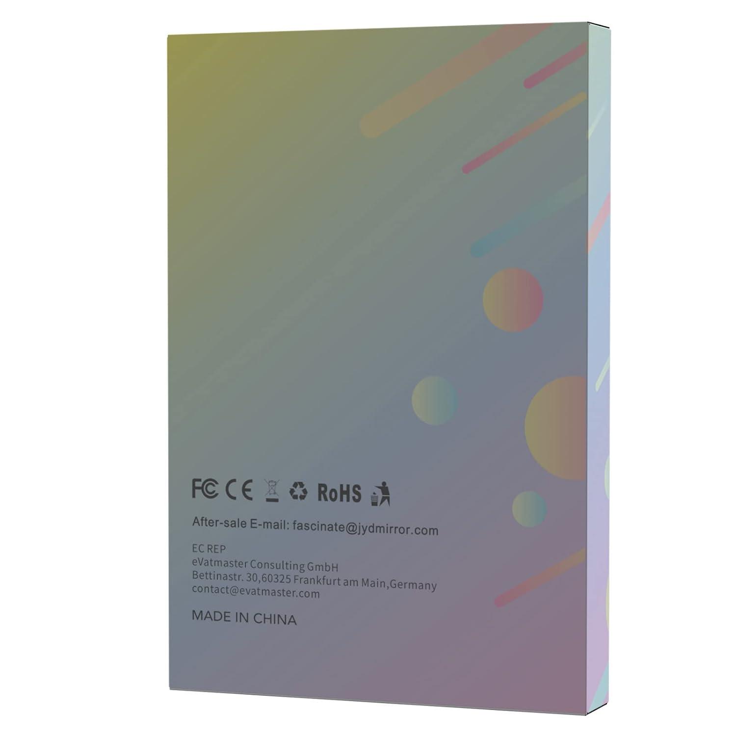 imageFUNTOUCH Rechargeable Travel Makeup Mirror with Lights and 10X Magnifying Mirrors Portable Lighted Vanity Mirror with 80 Led2000mAh Battery3 Color LightingTouch DimmingTabletop Light up MirrorBlack