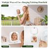 imageFUNTOUCH 30X Magnification Lighted Makeup MirrorDouble Sided Travel Vanity Mirror with LightsRechargeable 3 Color Lights ampamp Adjustable Brightness 300 Rotation Foldable Portable Makeup Mirror