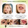 imageFUNTOUCH 30X Magnification Lighted Makeup MirrorDouble Sided Travel Vanity Mirror with LightsRechargeable 3 Color Lights ampamp Adjustable Brightness 300 Rotation Foldable Portable Makeup Mirror