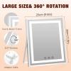 imageFUNTOUCH Hollywood Vanity Mirror with Lights 10x12 Memory Makeup Mirror with 3 Color Modes Tabletop Vanity Lighted Mirror with Smart Touch Control Gifts for Christmas Housewarming Gifts