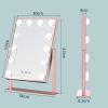 imageFUNTOUCH Hollywood Vanity Mirror with Lights Large Lighted Makeup Mirror 3 Colors 12 Dimmable Led Bulbs Smart Touch Control 360 Rotation Light up Cosmetic Mirroor Tabletop Vanity Mirrors Rose Gold