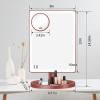 imageFUNTOUCH Large Lighted Makeup Mirror with Lights Light Up Mirror with Small 10x Magnification for Desk 360Rotation Touch ScreenBrightness Adjustable Tabletop Cosmetic Vanity Make Up Mirror3 Color Lighting Rose Gold