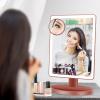 imageFUNTOUCH Large Lighted Makeup Mirror with Lights Light Up Mirror with Small 10x Magnification for Desk 360Rotation Touch ScreenBrightness Adjustable Tabletop Cosmetic Vanity Make Up Mirror3 Color Lighting Rose Gold