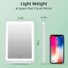 imageFUNTOUCH Rechargeable Travel Makeup Mirror with Lights and 10X Magnifying Mirrors Portable Lighted Vanity Mirror with 80 Led2000mAh Battery3 Color LightingTouch DimmingTabletop Light up MirrorBright White