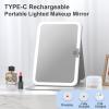 imageFUNTOUCH Rechargeable Travel Makeup Mirror with Lights and 10X Magnifying Mirrors Portable Lighted Vanity Mirror with 80 Led2000mAh Battery3 Color LightingTouch DimmingTabletop Light up MirrorColorful