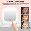 imageFUNTOUCH Travel Magnifying Mirror with Light 20X1X Magnifying Makeup Mirror Set 3 Light Settings ampamp Adjustable BrightnessRechargeable Folding Compact Double Sides Mirror for Home ampamp Travel WhiteWhite