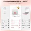 imageFUNTOUCH Travel Magnifying Mirror with Light 20X1X Magnifying Makeup Mirror Set 3 Light Settings ampamp Adjustable BrightnessRechargeable Folding Compact Double Sides Mirror for Home ampamp Travel WhitePink10x