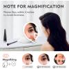 imageFUNTOUCH Travel Mirror with Light 1X10X Double Sided Magnification Makeup Vanity Mirror with 3 Color Setting Chargeable Foldable Portable Travel Essential Vanity Mirror with BagWhite3 Color