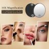 imageFUNTOUCH Vanity Mirror with Lights Rechargeable Makeup Mirror with LightsSmart Touch with 3Color Lighting Dimmable Detachable 40X Magnification for Vanity Desk TabletopWhiteBlack