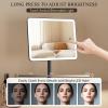 imageFUNTOUCH Vanity Mirror with Lights Rechargeable Makeup Mirror with LightsSmart Touch with 3Color Lighting Dimmable Detachable 40X Magnification for Vanity Desk TabletopWhiteBlack
