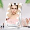 imageFUNTOUCH Hollywood Makeup Vanity Mirror with Lights 12 LED Dimmable Bulbs 3 Color Lighting Smart Touch Control 360 Rotation White 185quotL x 142quotW Tabletop Mount