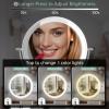 imageRechargeable Wall Mounted Lighted Makeup Vanity Mirror 8 Inch Double Sided 1X 10X Magnifying Bathroom Mirror 3 Color Lighting Touch Screen Dimming Extended Arm 360 Rotation Shaving Light up MirrorBright Chrome20x