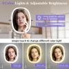 imageFUNTOUCH 20X1X Wall Mounted Makeup Mirror with Light 5000mAh Rechargeable Double Sided Oval Bathroom Mirrors for Over Sink 3 Color Setting Extended Arm 360Swivel for WallBlack20xnickel