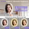 imageFUNTOUCH 20X1X Wall Mounted Makeup Mirror with Light 5000mAh Rechargeable Double Sided Oval Bathroom Mirrors for Over Sink 3 Color Setting Extended Arm 360Swivel for WallBlack20xchrome