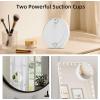 imageFUNTOUCH Travel Magnifying Mirror Set10X20X Small Magnifying Mirrors with Suction Cup41 Inches Compact Magnified Mirror for Detail MakeupWhite2PCSWhite10x20x